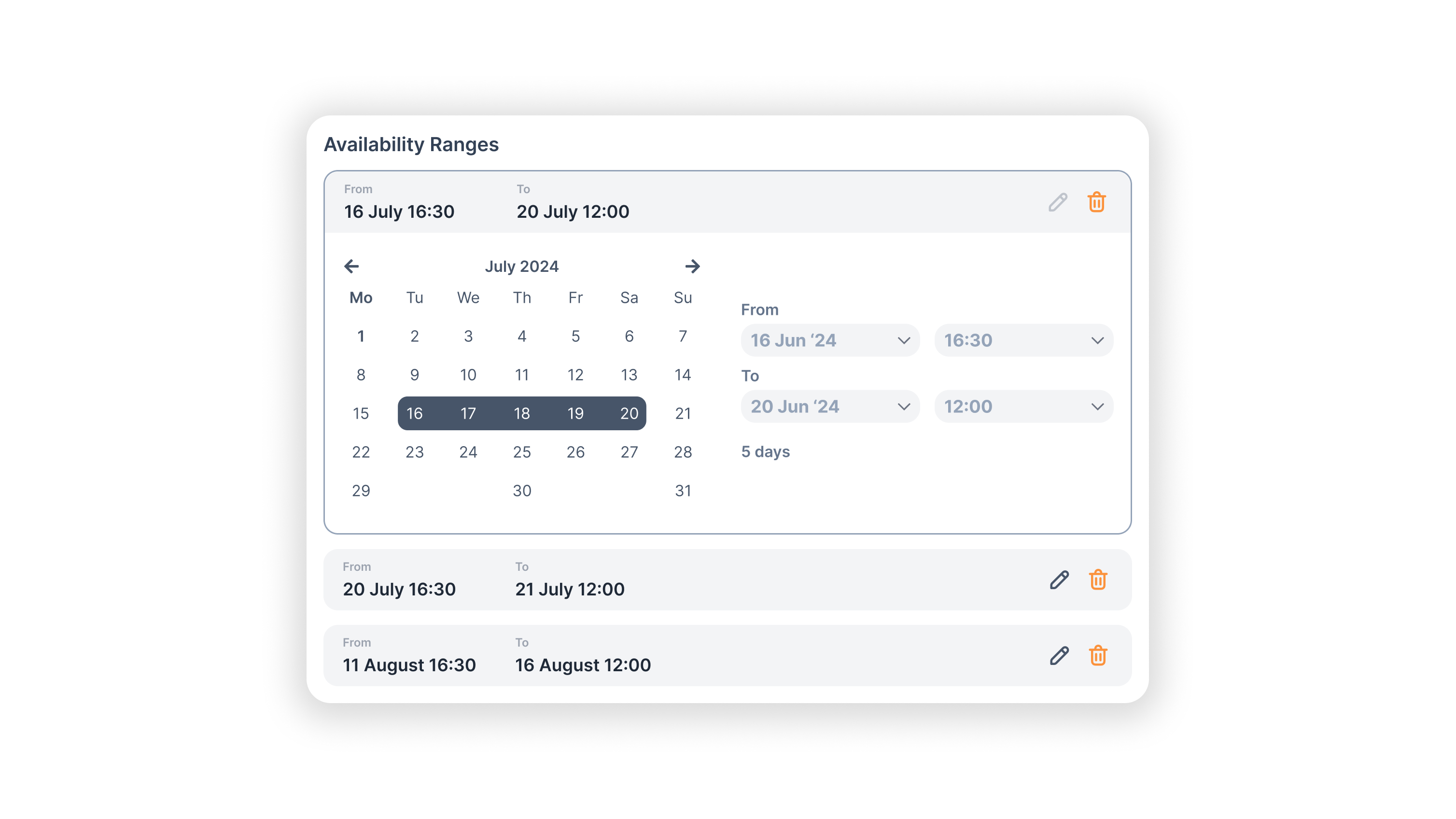 Flexible Event Scheduling